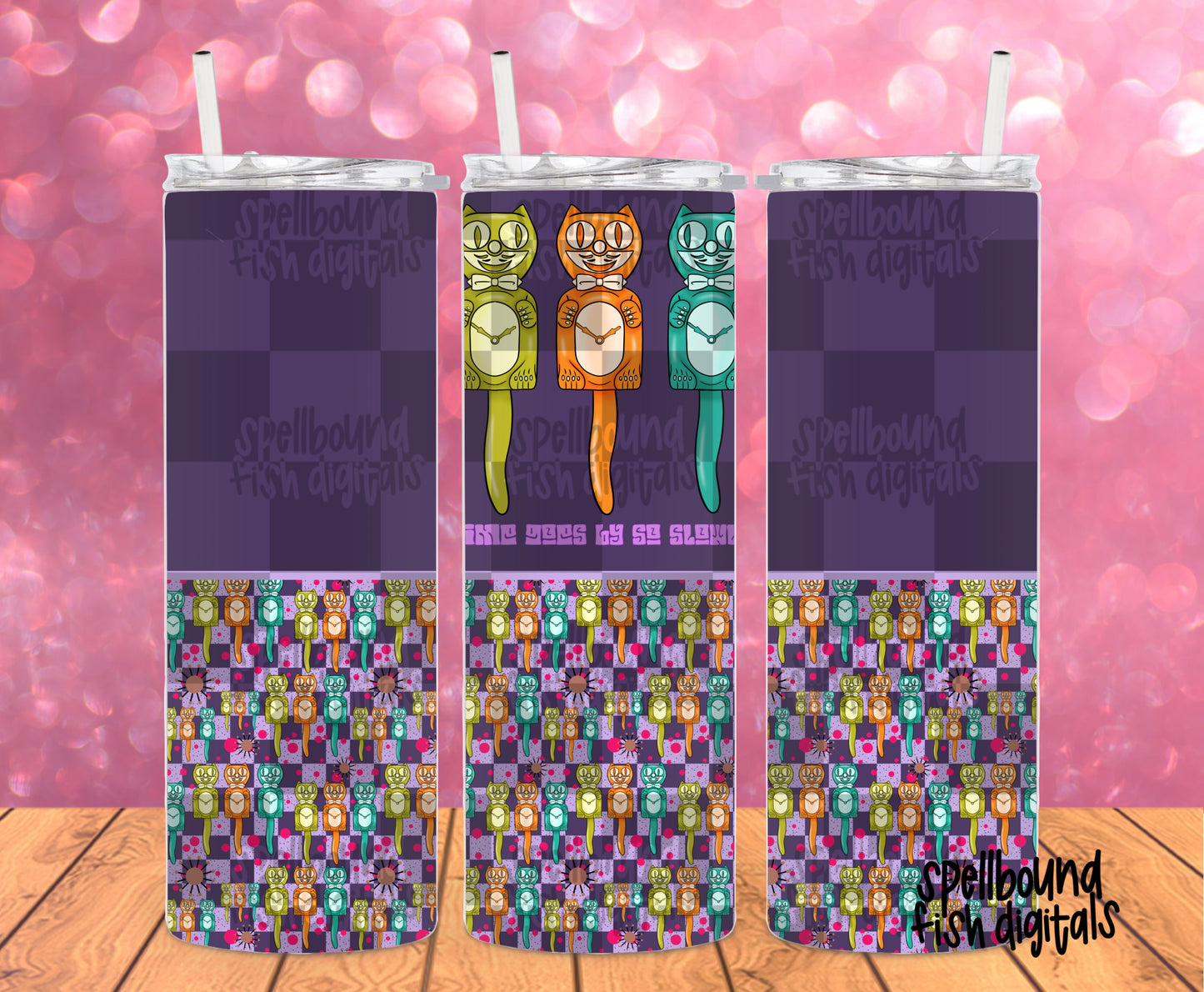 Retro Clocks Tumbler