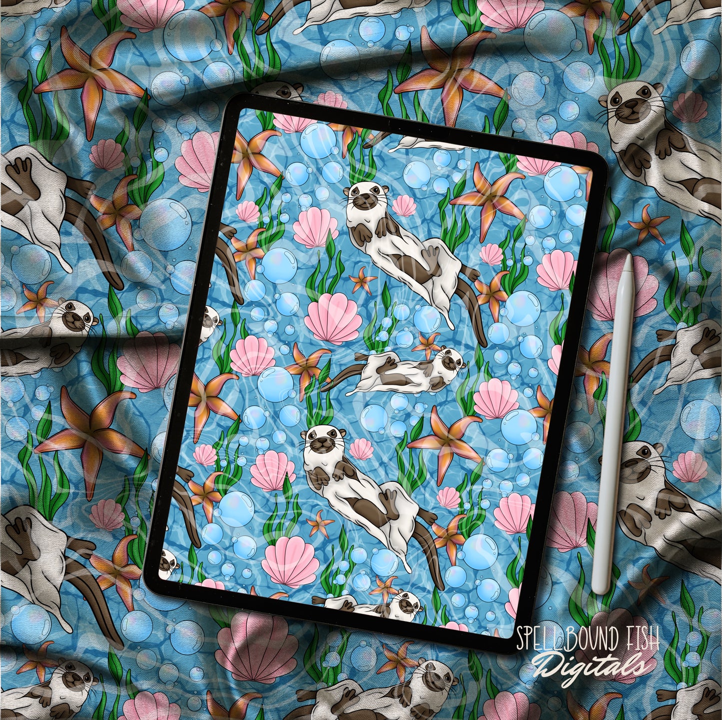 Otter Ghost Seamless