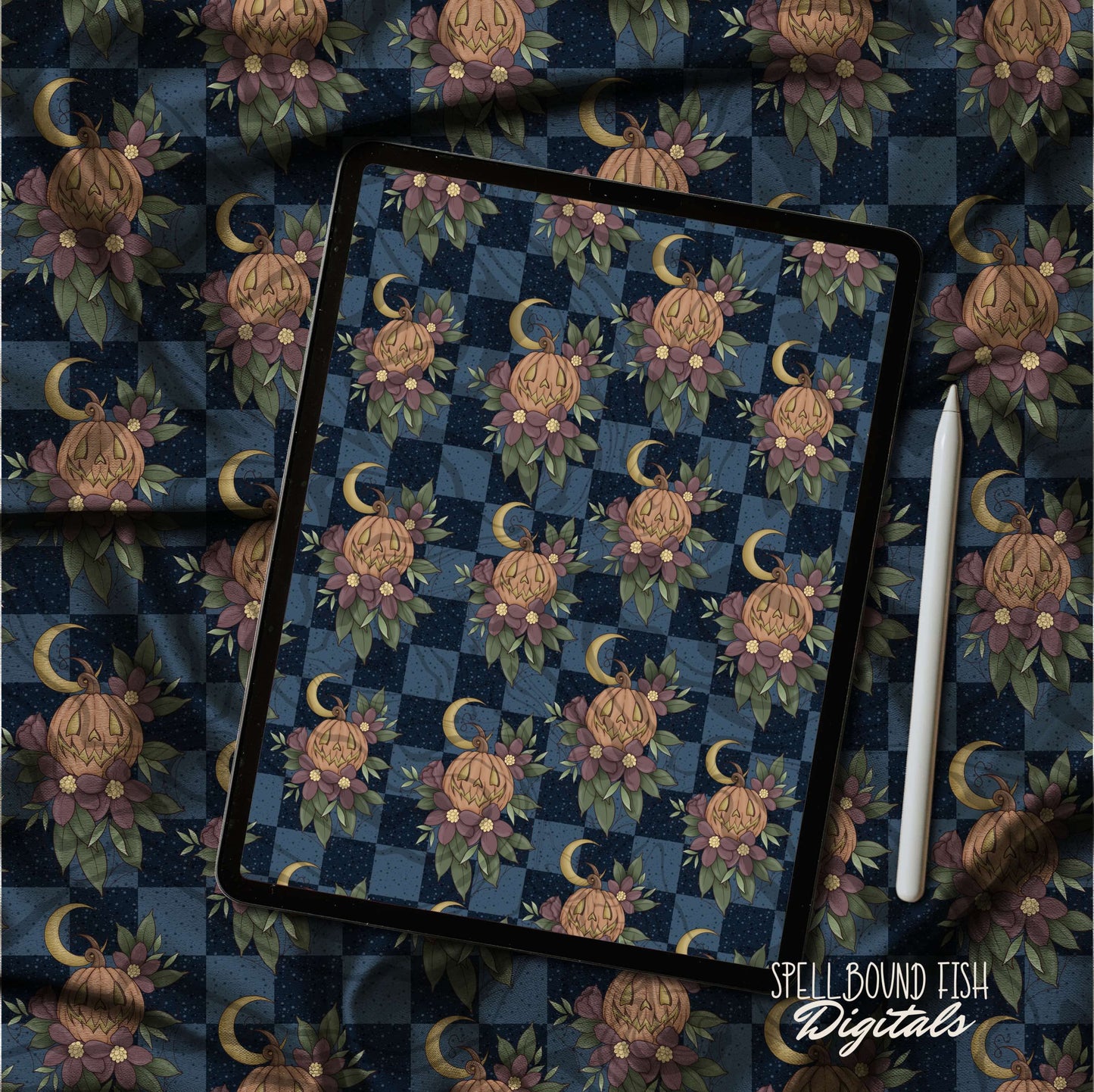 Floral Pumpkin Seamless