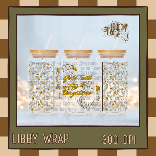 Gold teeth Libby Wrap