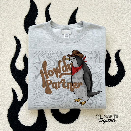 Howdy Partner Brown PNG
