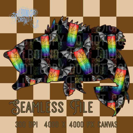 Rainbow Wings Seamless