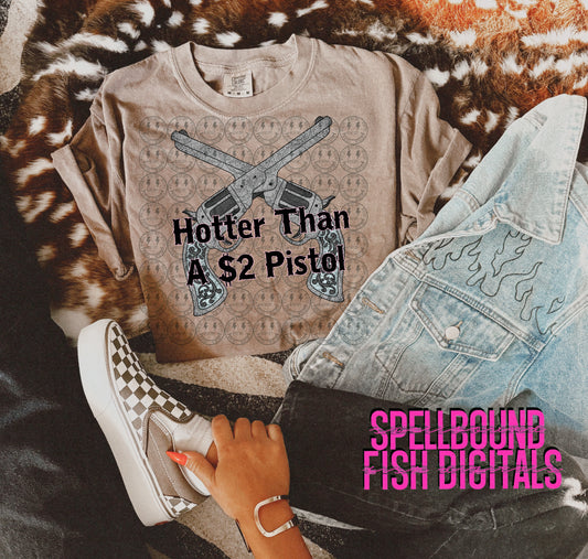 $2 Pistol Full Color PNG