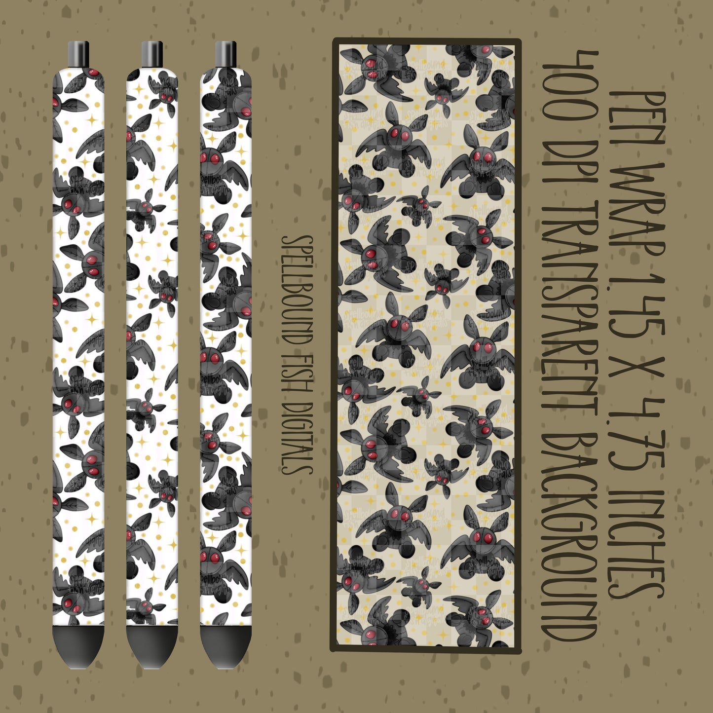 Mothman Pen Wrap